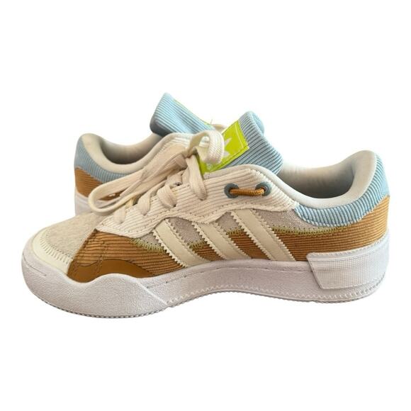 Adidas Originals Rey Galle W Shoes White/Cream/Brown/Blue GX0432 Girls’ Size 5 - Picture 8 of 14